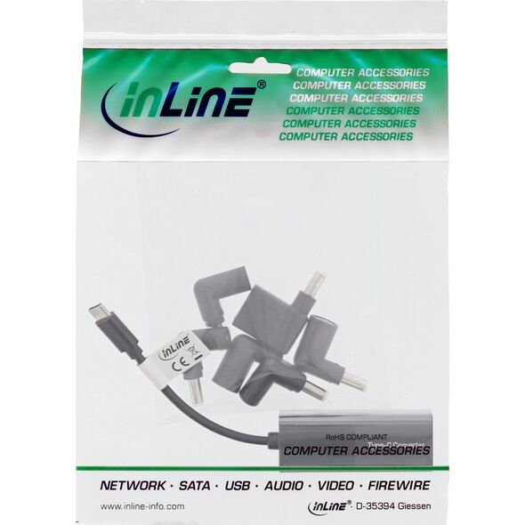 Kabel zasilający InLine InLine® Notebook power supply unit for USB Type-C 7-in-1 charging set