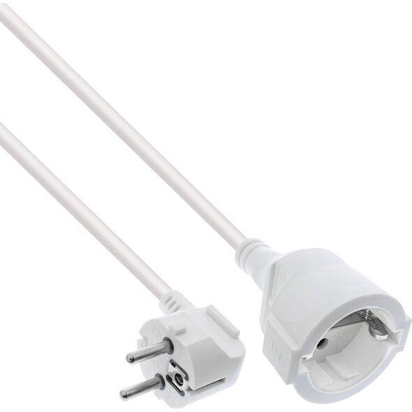 Kabel zasilający InLine InLine® Power Extension Cable angeld Type F white 2m