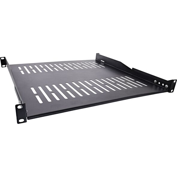 InLine InLine® 19" shelf, 450mm, 50kg, 1U, RAL 9005 black
