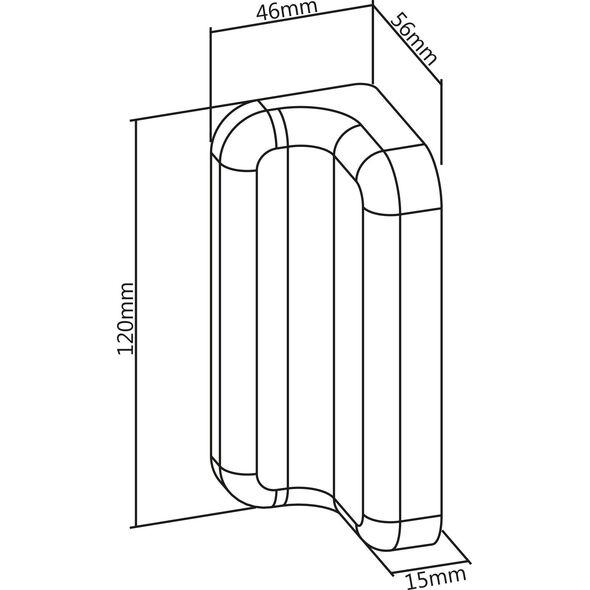 InLine InLine® Slatwall Shelf large, white