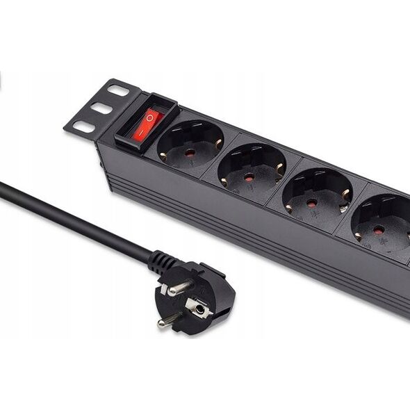 Listwa zasilająca Qoltec Listwa zasilajšca PDU do RACK 10' | 1U | 16A | 4xSchuko | 1.8m