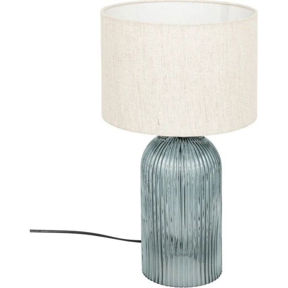 Lampa stołowa szklana niebieska 42 cm