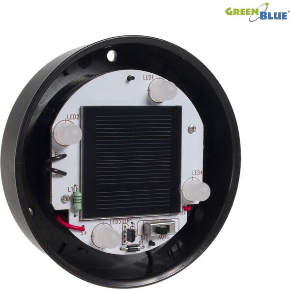 GreenBlue Solarna lampa ogrodowa kula LED GB123 biała