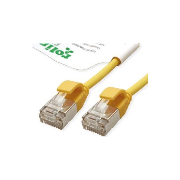 Roline ROLINE GREEN F/UTP DataCenter Patch Cord Cat.6A (Class EA), LSOH, bardzo cienki, żółty, 3 m