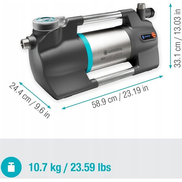 Gardena Pompa powierzchniowa do wody Gardena 1050 W 6300 l/h ogrodowa nowa