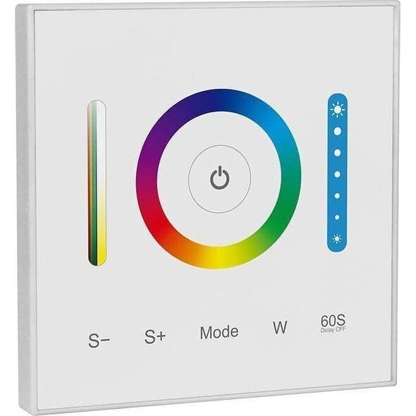 V-TAC Kontroler Sterownik Pilot Panel Ścienny Szklany 3w1 V-TAC RGB+CCT 1-strefa VT-2433