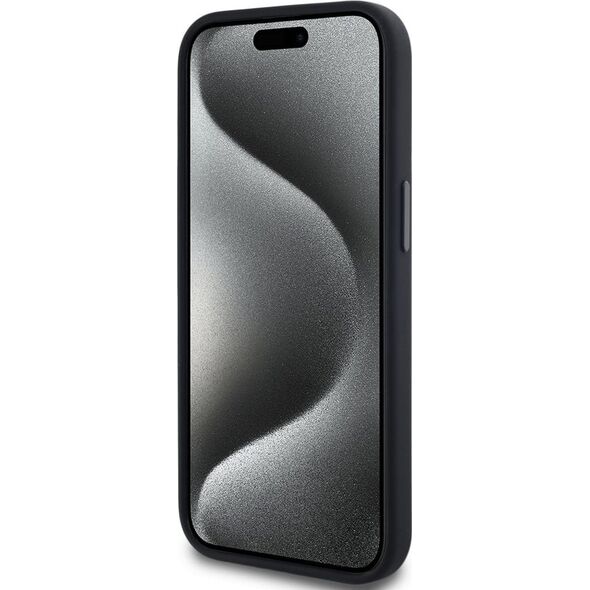 Etui Karl Lagerfeld Silicone Shadow       Metal Initial MagSafe do iPhone 15 czarny