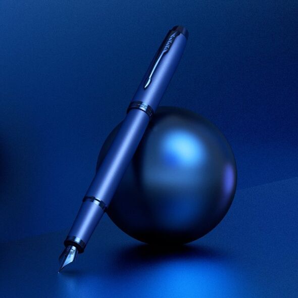Parker PARKER Füller IM Monochrome Blue PVD                  M Blau Geschenkbox