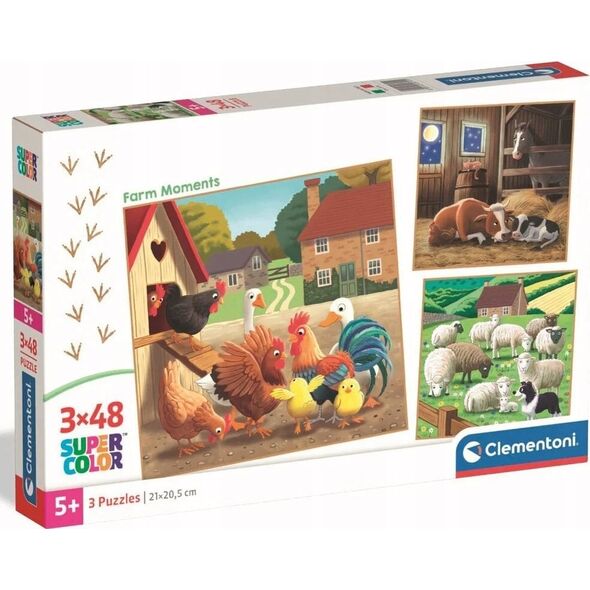 CLE puzzle 3x48 SuperKolor Farm Moments 25791