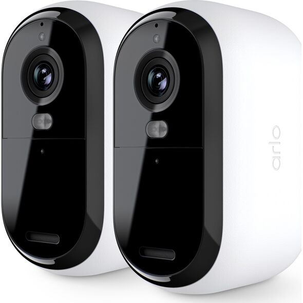 Kamera IP Arlo Arlo Essential 2K outdoor camera, surveillance camera (white/black, set of 2, WLAN, 4 MP)