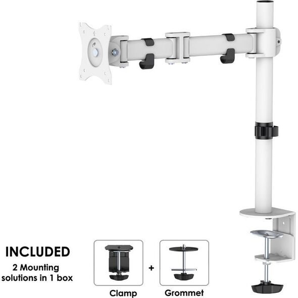 Neomounts Uchwyt biurkowy na monitor 10" - 30" (NM-D135WHITE)