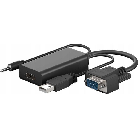 Adapter AV Goobay Kabel przejściowy VGA/HDMI™