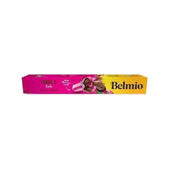 Belmoca Belmoca Belmio Sleeve Lungo Forte Coffee Capsules for Nespresso coffee machines, 10 capsules, Coffee strength 8/12, 100 % Arabic