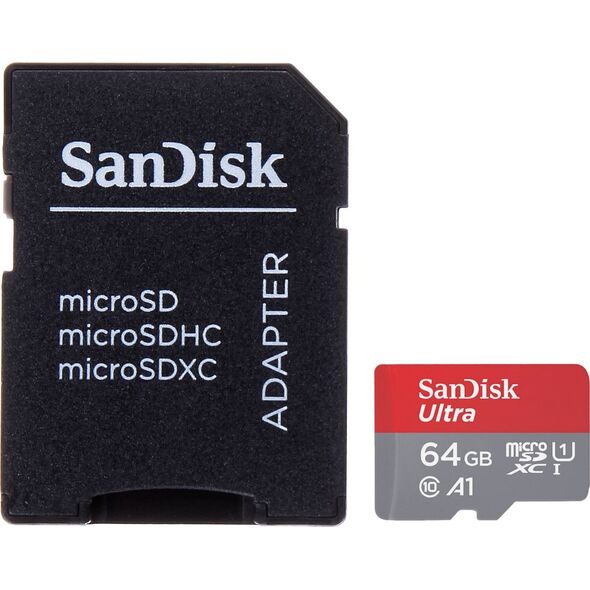 Karta SanDisk Ultra MicroSDXC 64 GB Class 10 UHS-I/U1 A1  (SD-MICRO-10/64-SAND)