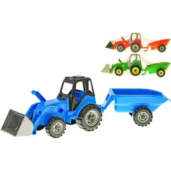 CHOIŃSKI Traktor z łyżką i przyczepą z klockami. CHOIŃSKI mix cena za 1szt