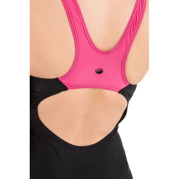 AquaWave Strój Kąpielowy Qarakuma Wmns Geometric Print/ Black/raspberry Sorbet r. L