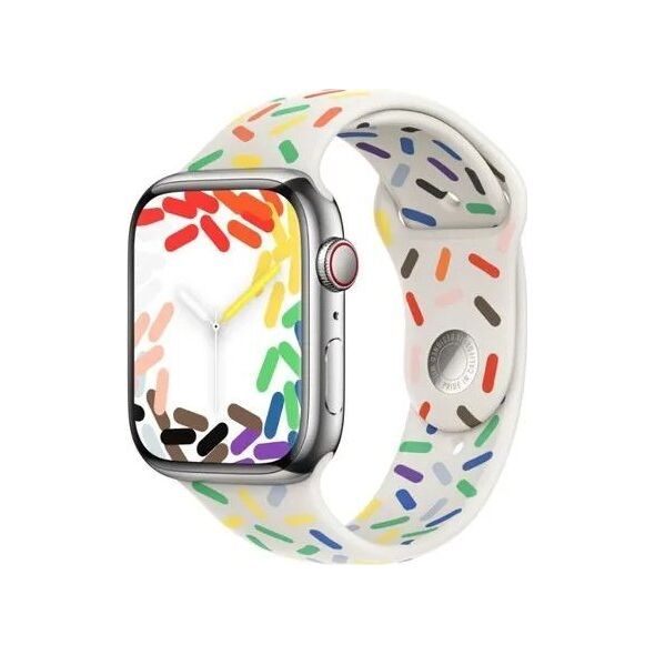 Apple Pasek sportowy Pride Edition do koperty 45 mm - rozmiar S/M
