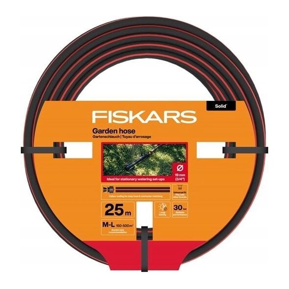 Watering hose FISKARS SOLID, 3/4", 19 mm, 25 m
