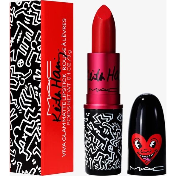 MAC MAC, Viva Glam X Keith Haring, Μακράς Διάρκειας, Κρεμώδες Κραγιόν, Red Haring, 3 g Για Γυναίκες