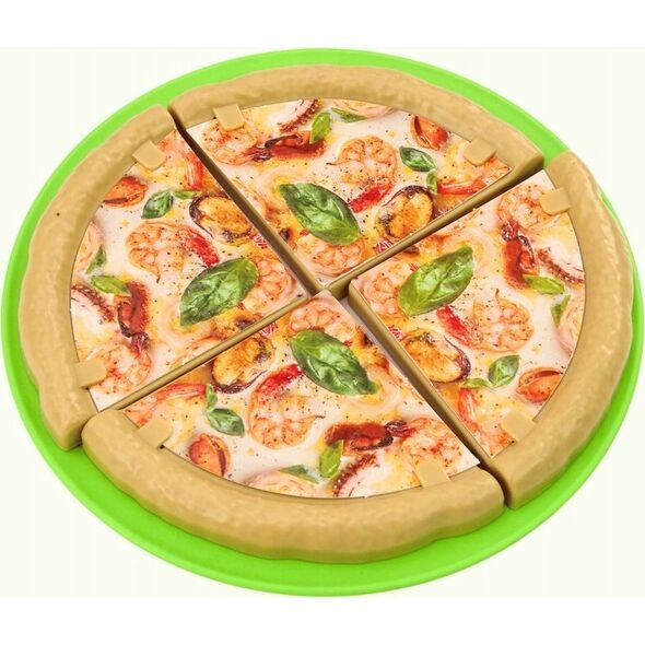 LeanToys Zestaw Fast Food Pizza Burgery Frytki Akcesoria Dla Dzieci 24 ele.
