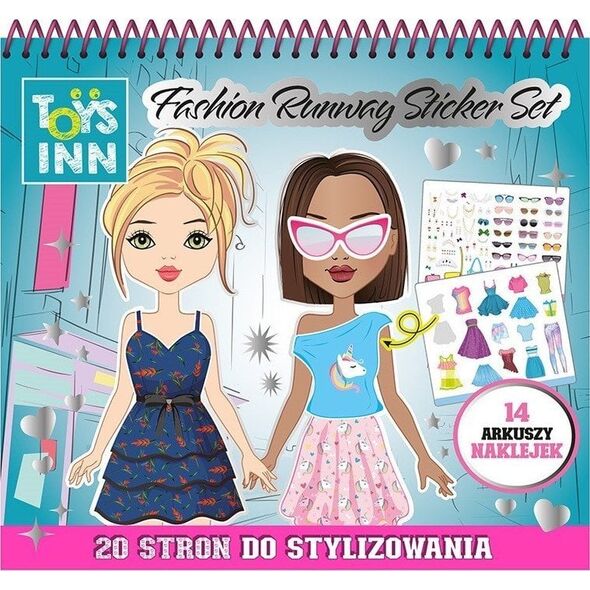 Naklejki Fashion Runway kolorowanka moda Stnux