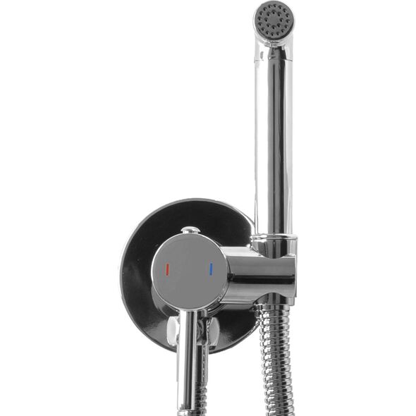 Bateria bidetowa Rea Loop Lungo podtynkowa chrom