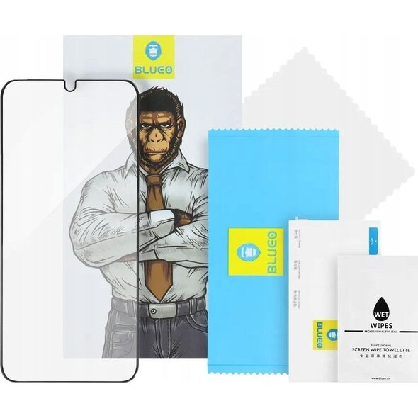 Blueo Tempered Glass 5D Mr. Monkey Glass - Apple iPhone 16 Pro μαύρο (Strong HD)
