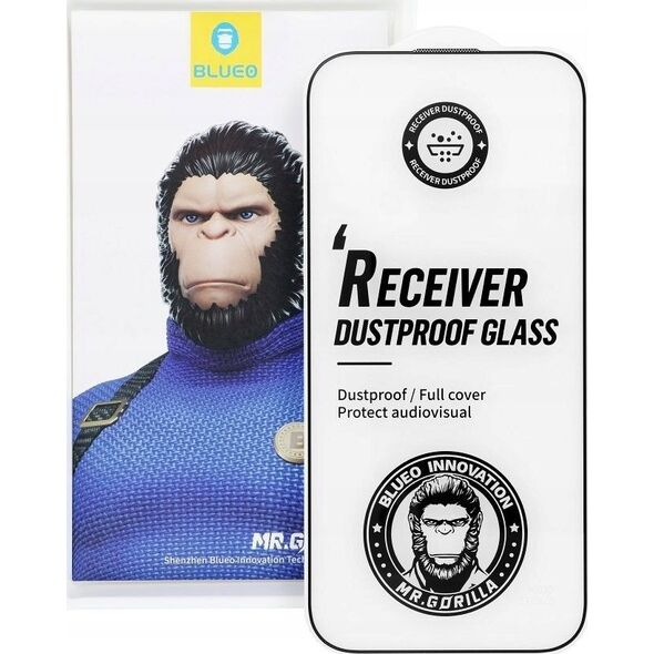 Blueo Tempered Glass 5D Mr. Monkey Glass - Apple iPhone 16 Pro μαύρο (Strong HD)