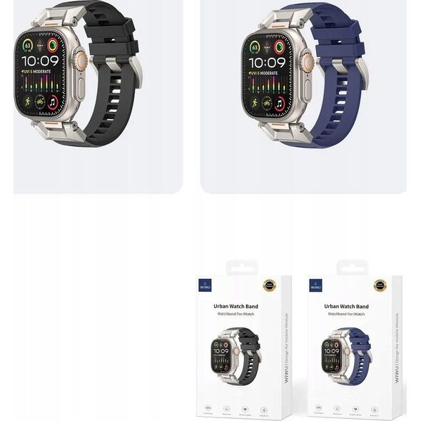 WiWU - Pasek do smartwatcha Wi-WB012 Urban Watch Band 42/44/45/49mm - granatowy