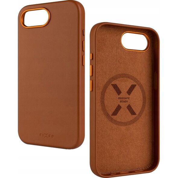 Fixed MagLeather MagSafe Apple iPhone 16E brązowy