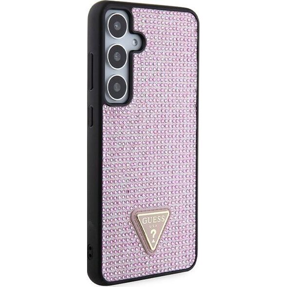 Guess Etui Guess GUHCS24MHDGPPP Samsung Galaxy S24+ Plus hardcase Rhinestone Triangle różowy/pink