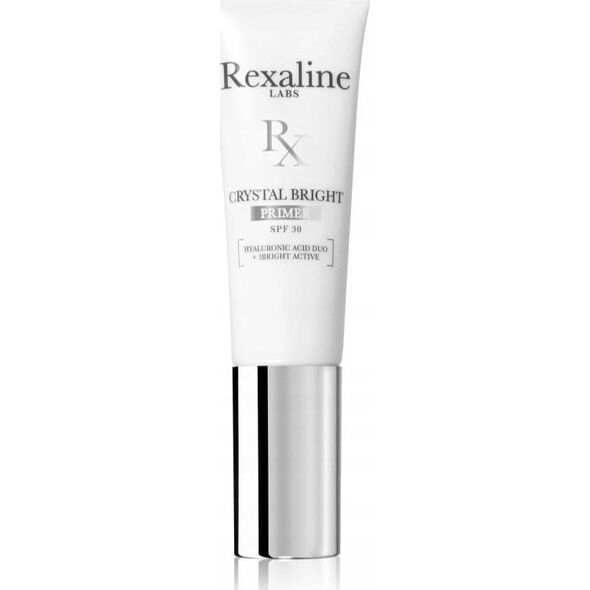 Rexaline Rexaline, Crystal Bright, Υαλουρονικό Οξύ + 3 Ενεργά Φωτεινότητας, Φωτεινό, Κρέμα Primer, 30 ml Για Γυναίκες