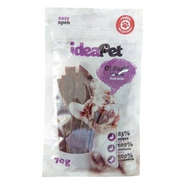 IdeaPet IdeaPet O! Paski z kaczką 70g