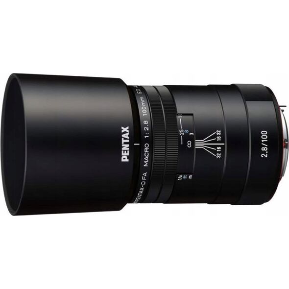 HD Pentax D-FA 100mm f/2.8 Macro ED AW lens, black