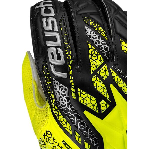 Rękawice bramkarskie Reusch Attrakt Solid żółto-czarne 5570515 2014 9,5