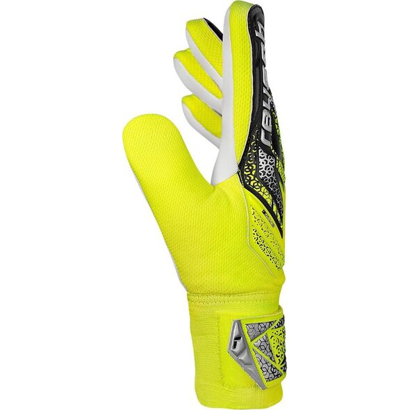 Rękawice bramkarskie Reusch Attrakt Starter Solid Junior żółto-czarne 5572514 2014 7,5