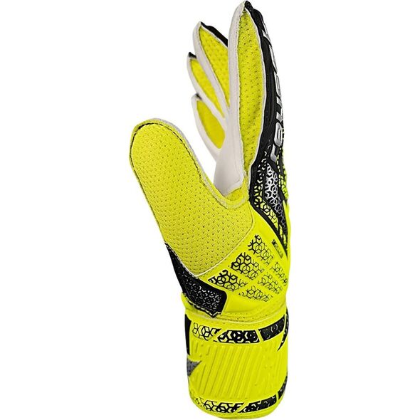 Rękawice bramkarskie Reusch Attrakt Solid Junior żółto-czarne 5572515 2014 6,5