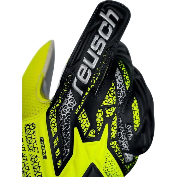 Rękawice bramkarskie Reusch Attrakt Solid Junior żółto-czarne 5572515 2014 6,5