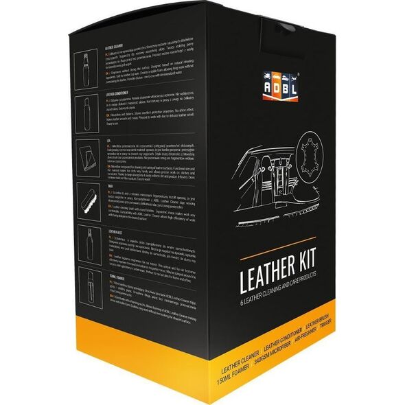 ADBL ADBL Leather Kit zestaw do pielęgnacji tapicerki skórzanej uniwersalny