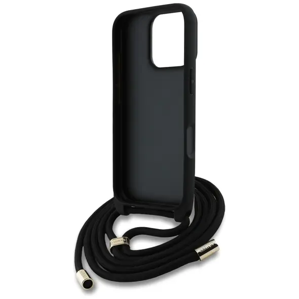 Guess 4G Big Logo Cord Stap Crossbody Apple iPhone 16 Pro Max black