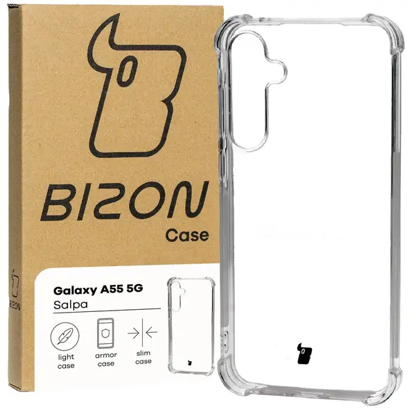 Bizon Case Salpa Samsung Galaxy A55 5G clear