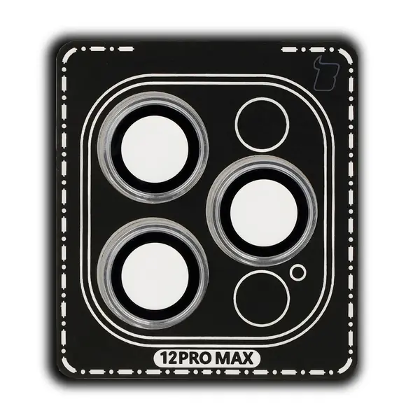 Bizon Glass Snap Lens Apple iPhone 12 Pro Max silver frame
