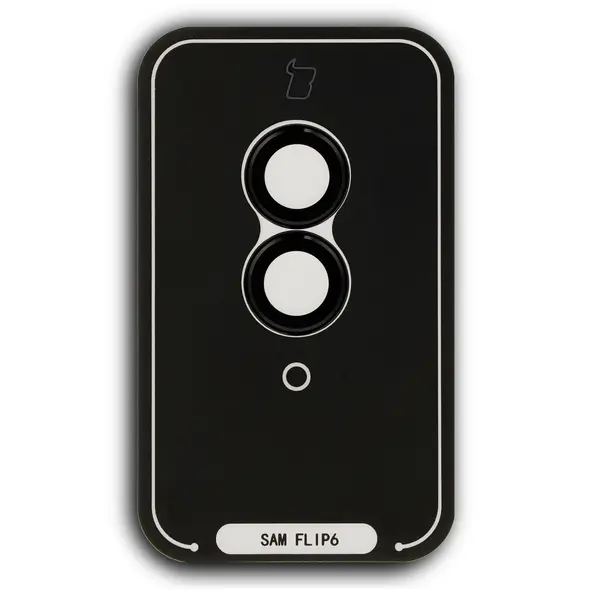 Bizon Glass Snap Lens Samsung Galaxy Z Flip6 black frame