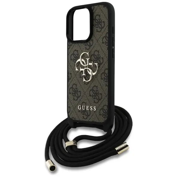 Guess 4G Big Logo Cord Stap Crossbody Apple iPhone 16 Pro brown