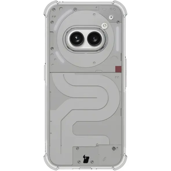 Bizon Case Clear Pack case + 2x screen glass + lens glass Nothing Phone (2a) clear