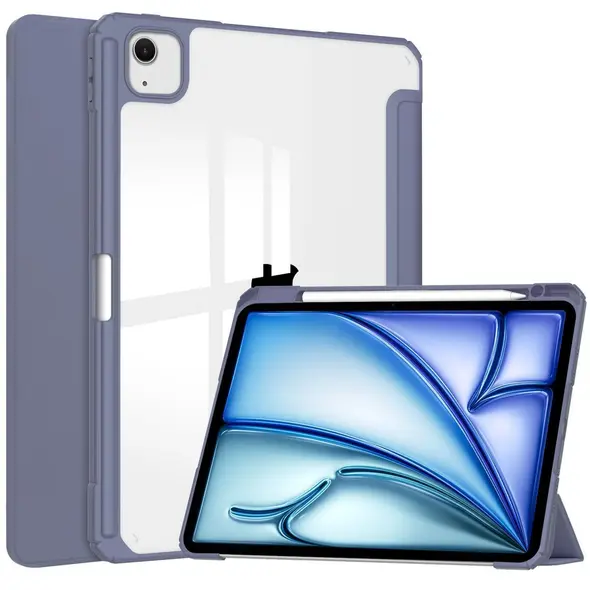 Bizon Case Tab Clear Matt Apple iPad Air 13" 2024 lavender