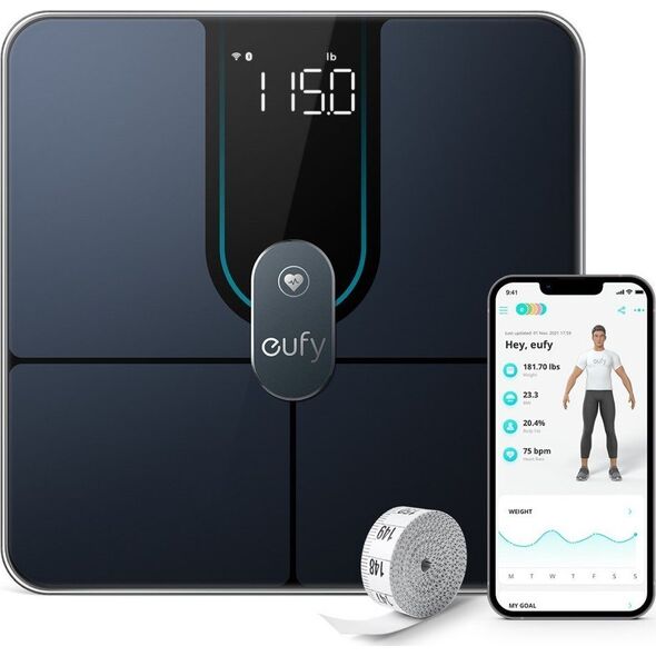 Waga łazienkowa Eufy Waga łazien. EUFY Smart Scale P2 PRO Czarny