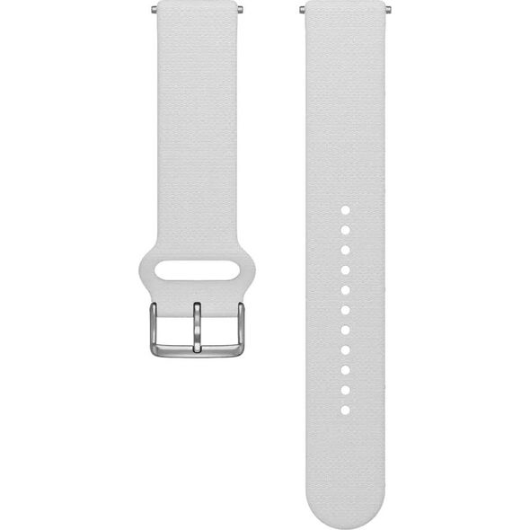 Λουράκι ρολογιού Polar Polar 20mm S-L T, λευκή σιλικόνη
