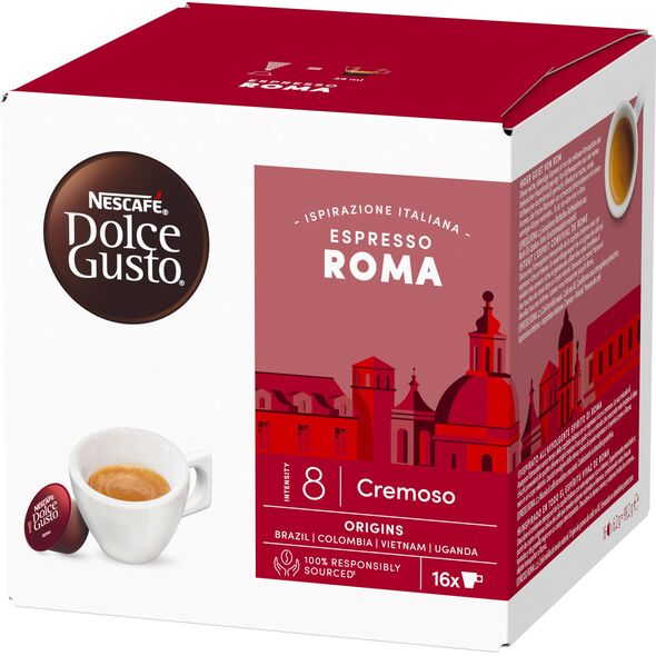 Κάψουλες καφέ NESCAFE(r) Dolce Gusto(r) Roma, 16 τεμ.