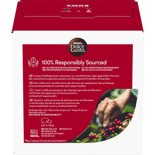Κάψουλες καφέ NESCAFE(r) Dolce Gusto(r) Roma, 16 τεμ.